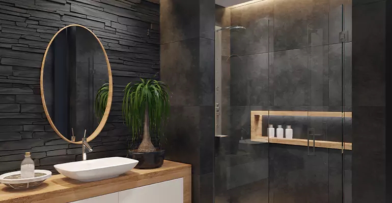 Bathroom Floor Tile Remodel in Salina